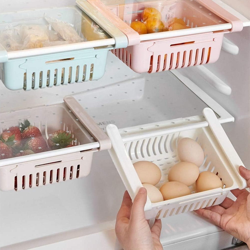 Organiseur de réfrigérateur extensible