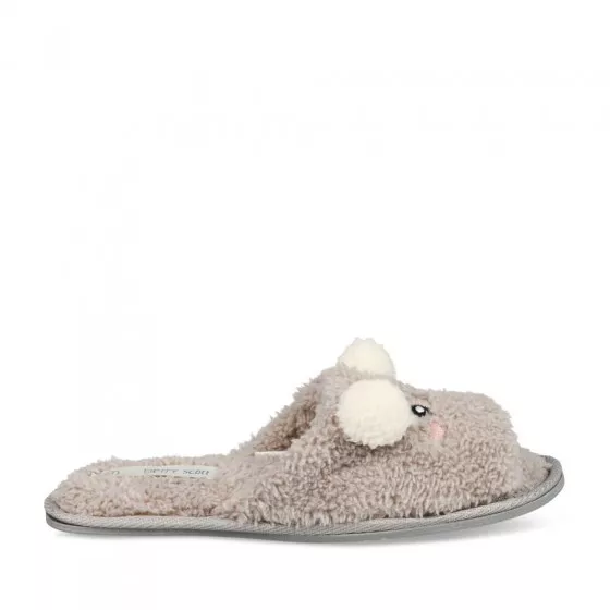 Chaussons ourson GRIS MERRY SCOTT
