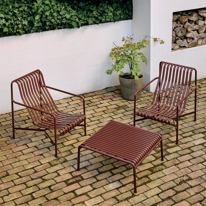 HAY - Palissade Beistelltisch, 81,5 x 86 cm, sky grey
