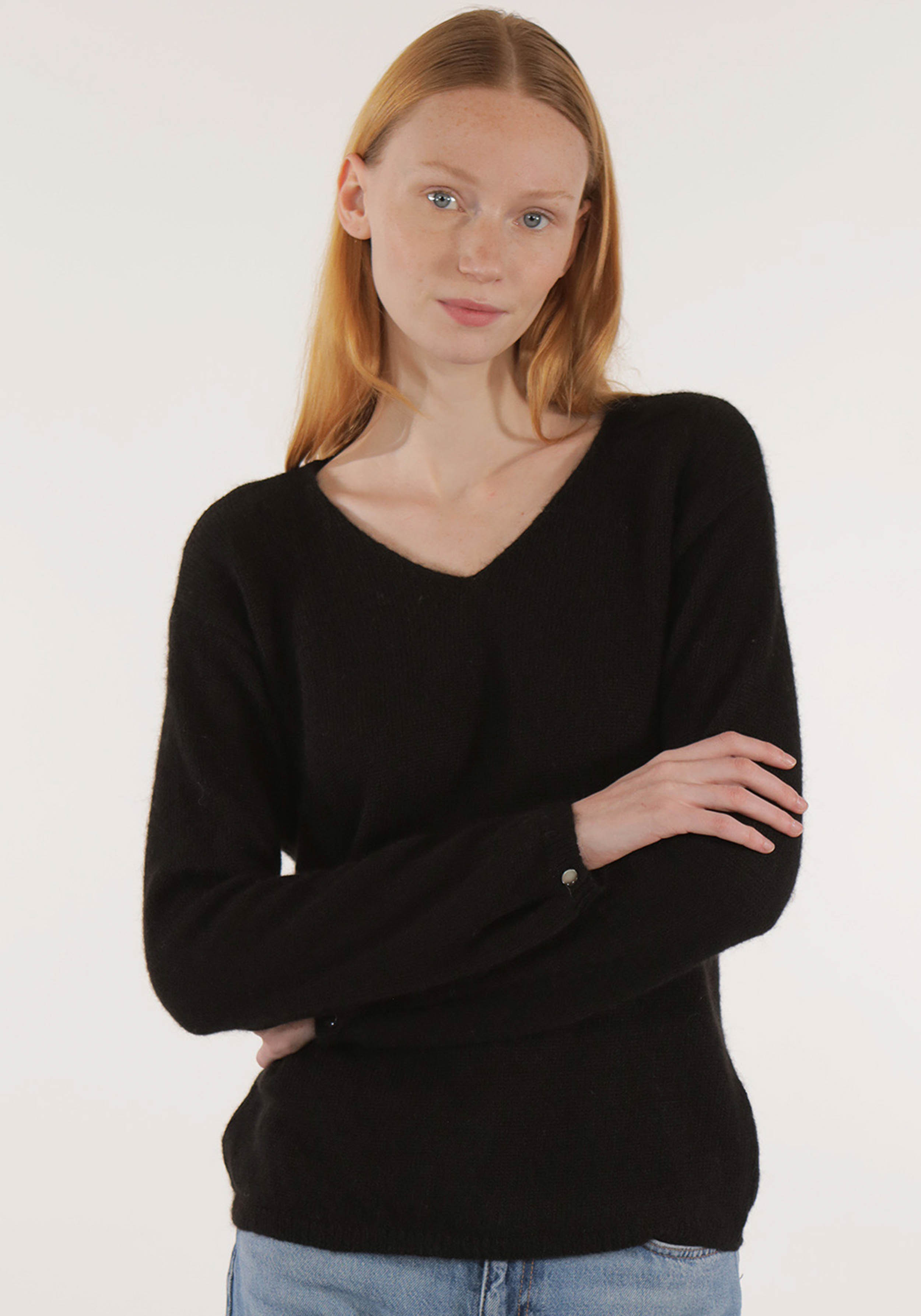 Les Racines du Ciel Pullover Doriane Jersey Sweater Black