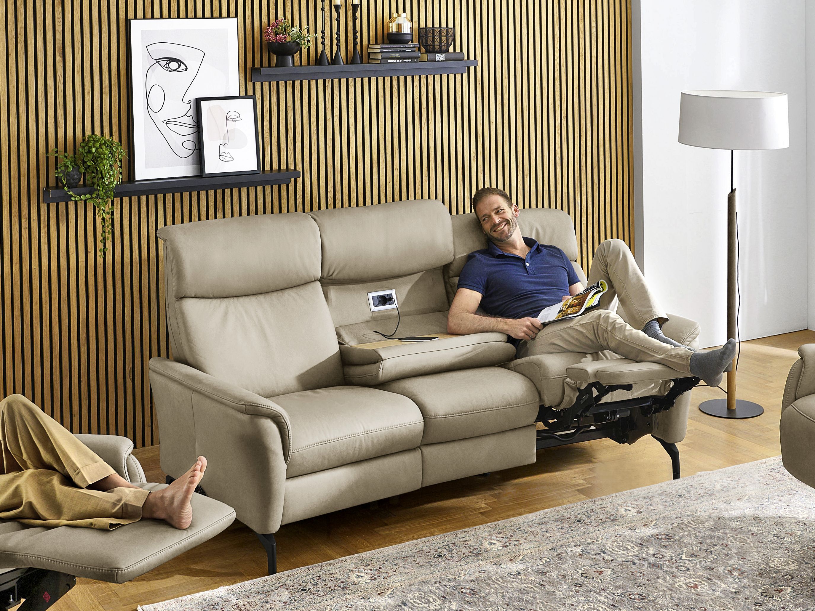 Rundsofa MONDO MENTO creme