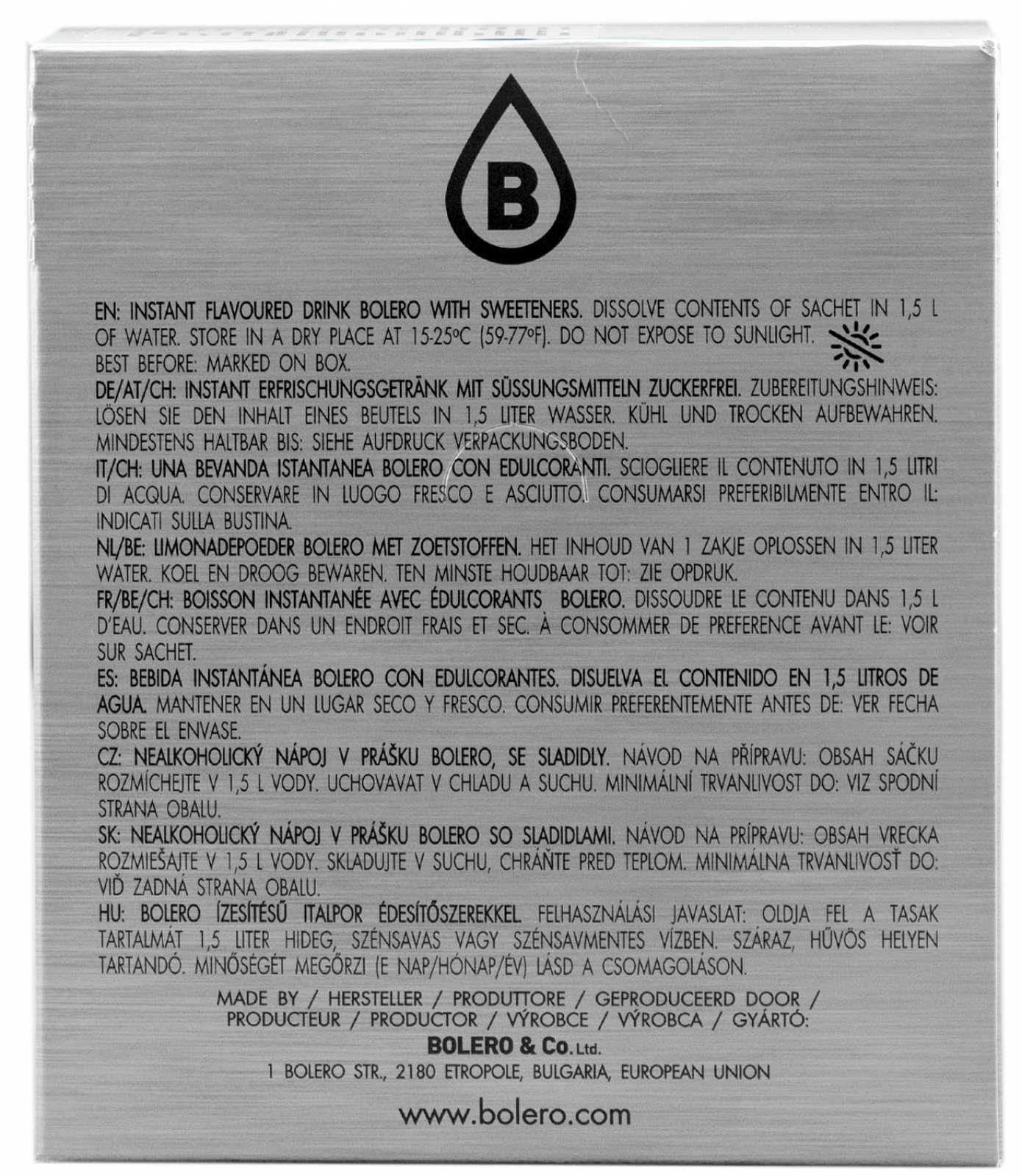 Bebidas Bolero Bebidas Bolero 9 g