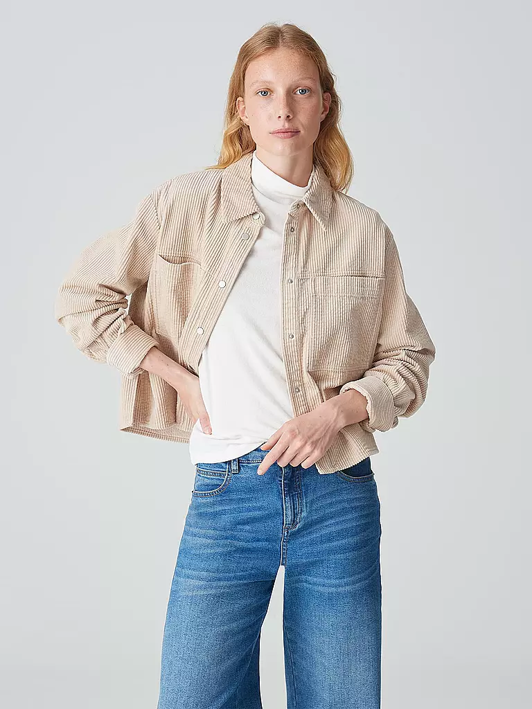 OPUS Cordovershirt FALBA beige