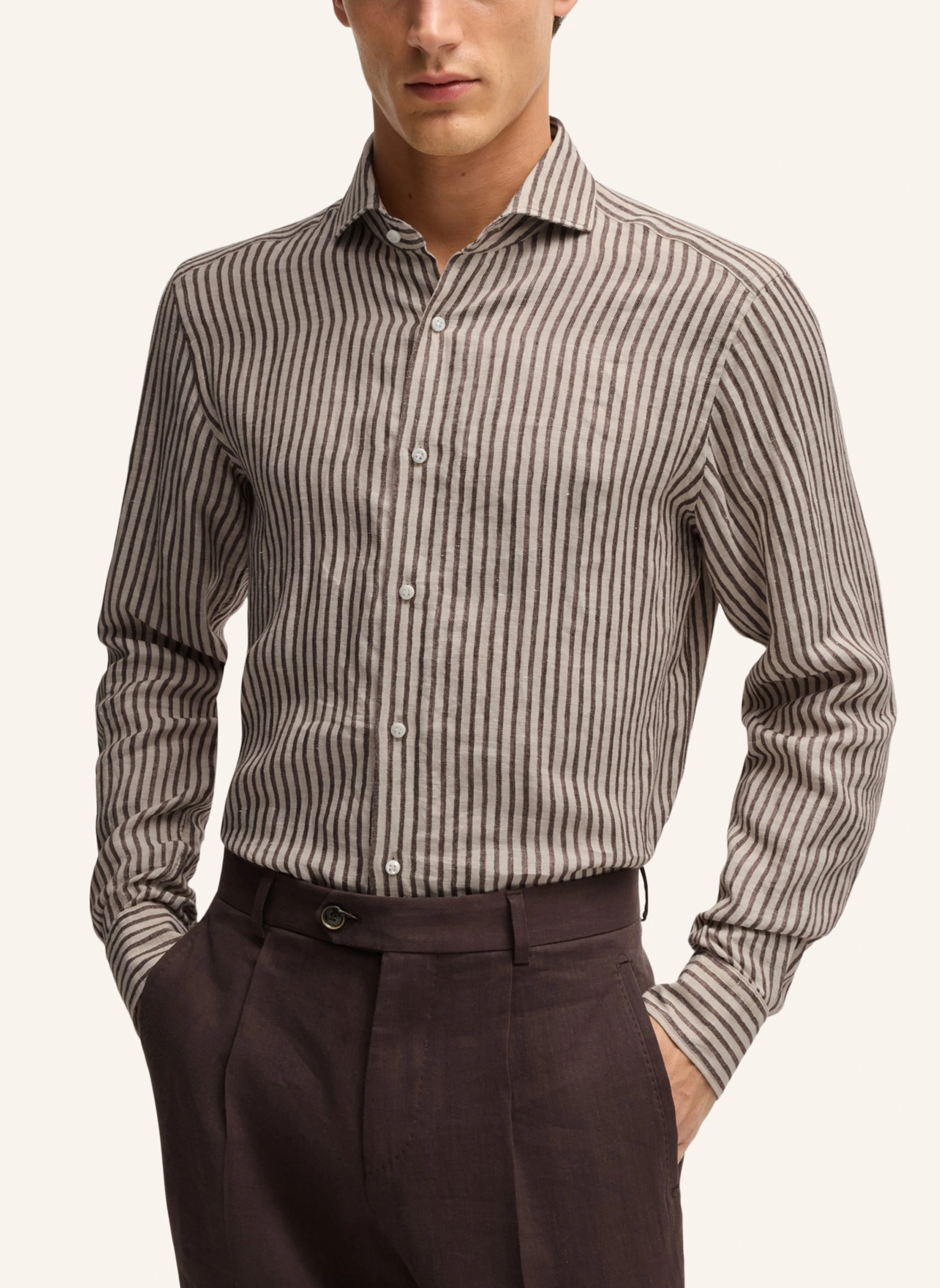 BOSS Business Hemd L-JOSH-SPREADW-C-252 Regular Fit