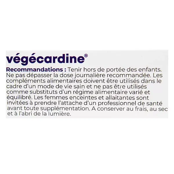 Vegemedica Vegecardine 60 cápsulas