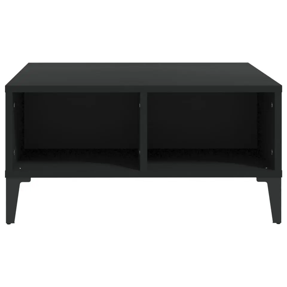 vidaXL - Tafel - Zwart - Bewerkt hout