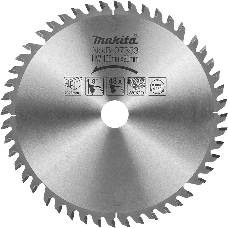 Makita cirkelzaagblad 165x20x2,2 48T HM