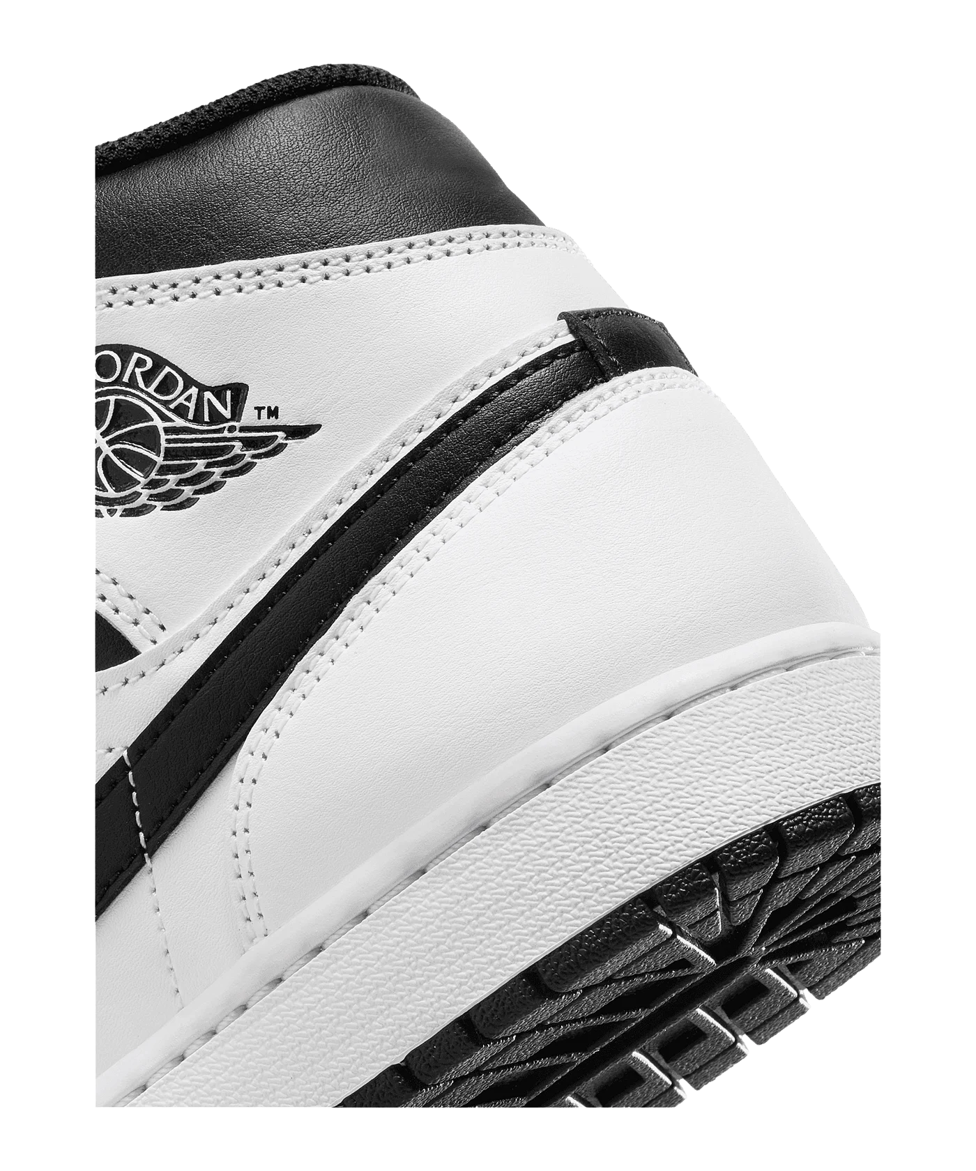 Jordan Air 1 Mid Weiss Schwarz F132