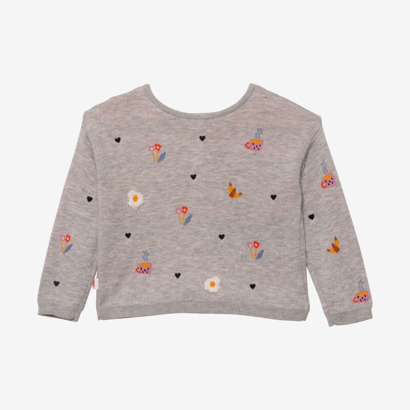 Cardigan fille petit-déjeuner Catimini Gris ou noir