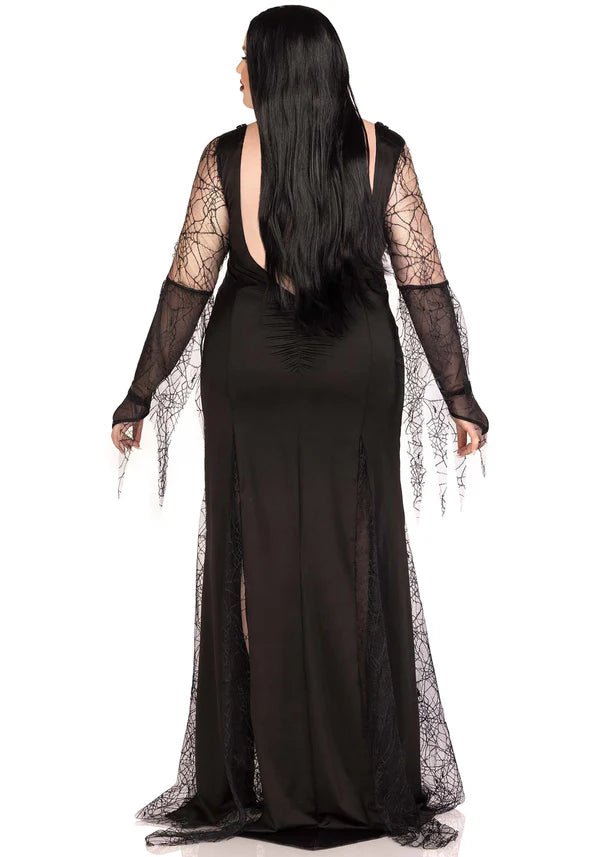 Morticia Jurk Dames Plus Size Leg Avenue