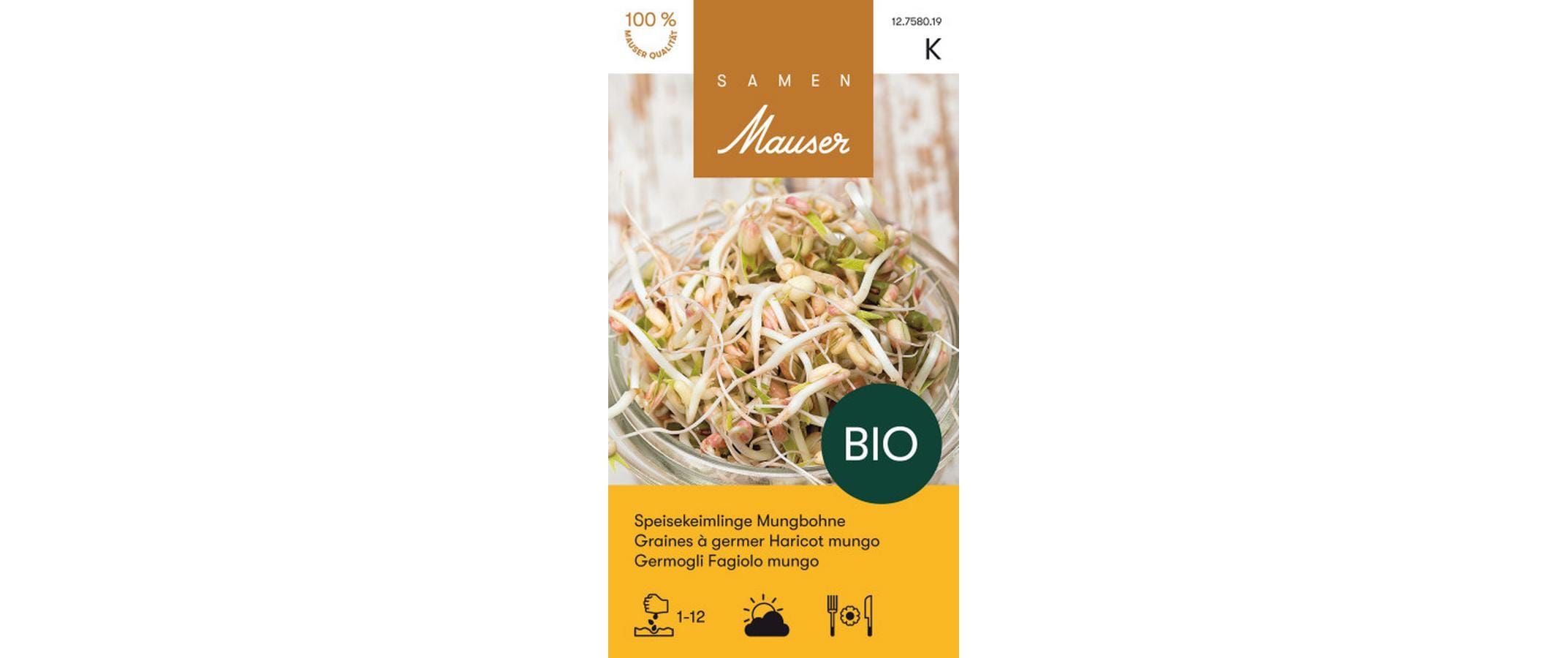 Keimsprossen Mungbohne 200 gGemüsesamen