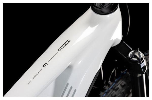 VTT Électrique Tout-Suspendu Cube Stereo Hybrid One44 EXC 800 Shimano Deore XT 12V 800 Wh 29'' Blanc Marble 2025