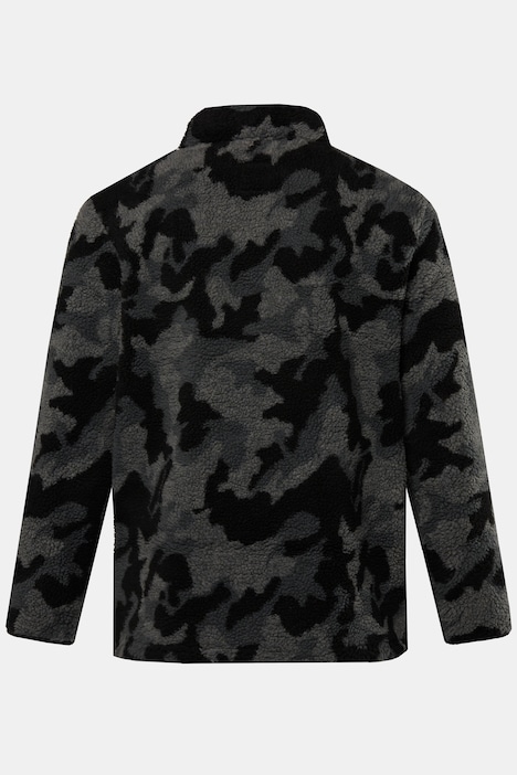 STHUGE Teddyjacke, Camouflage, Stehkragen, bis 8 XL