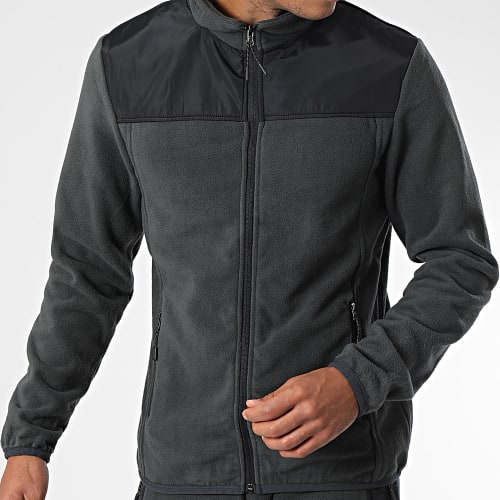 Ensemble De Survetement Polaire AGL010 Gris Anthracite