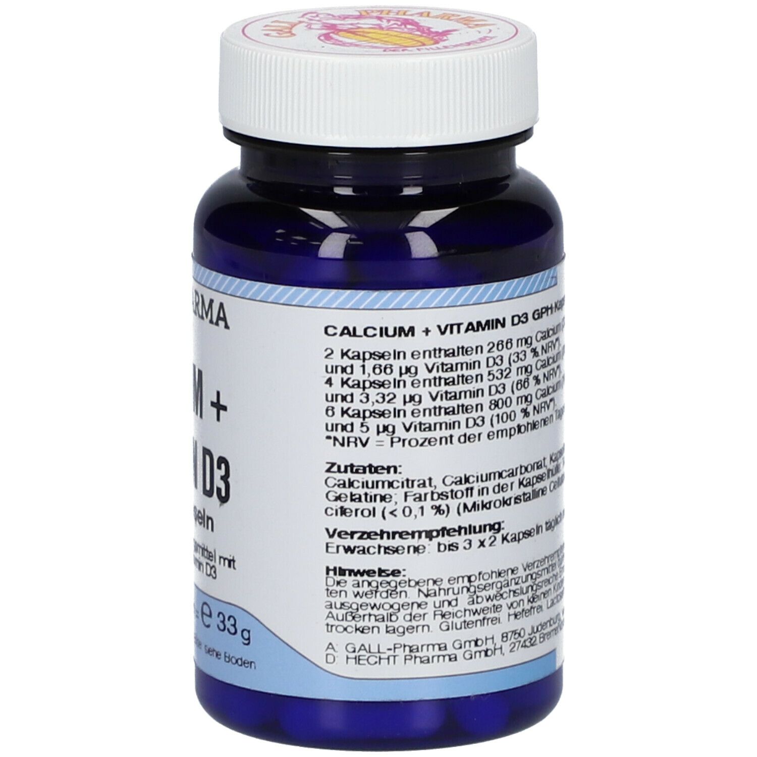 GALL PHARMA CALCIUM + VITAMIN D3