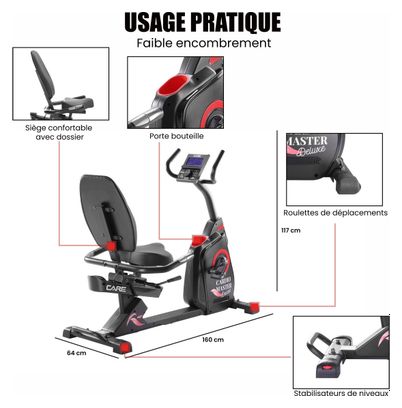 Vélo semi allongé - CARE - CARDIO MASTER DELUXE