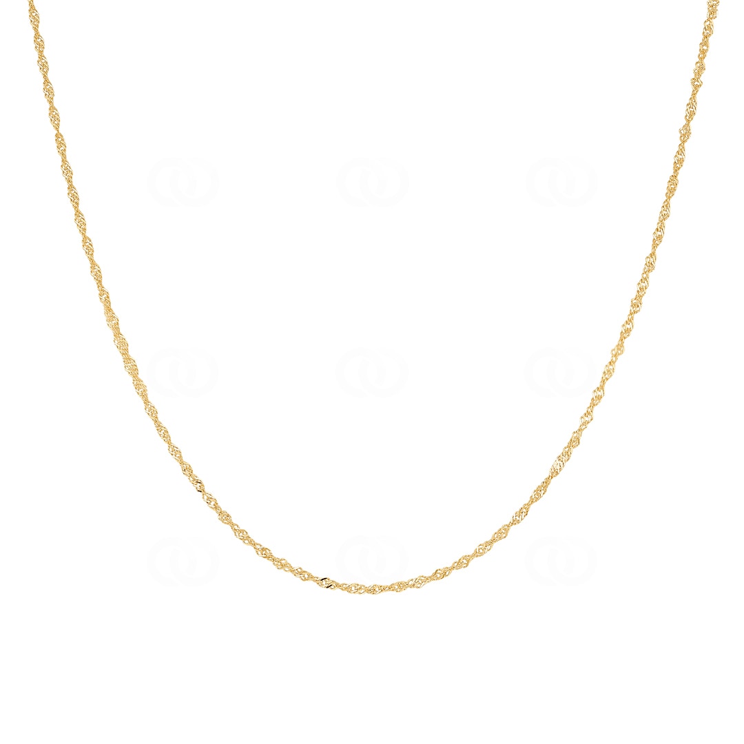 1.2mm Singapurkette 750/18 K Gelbgold
