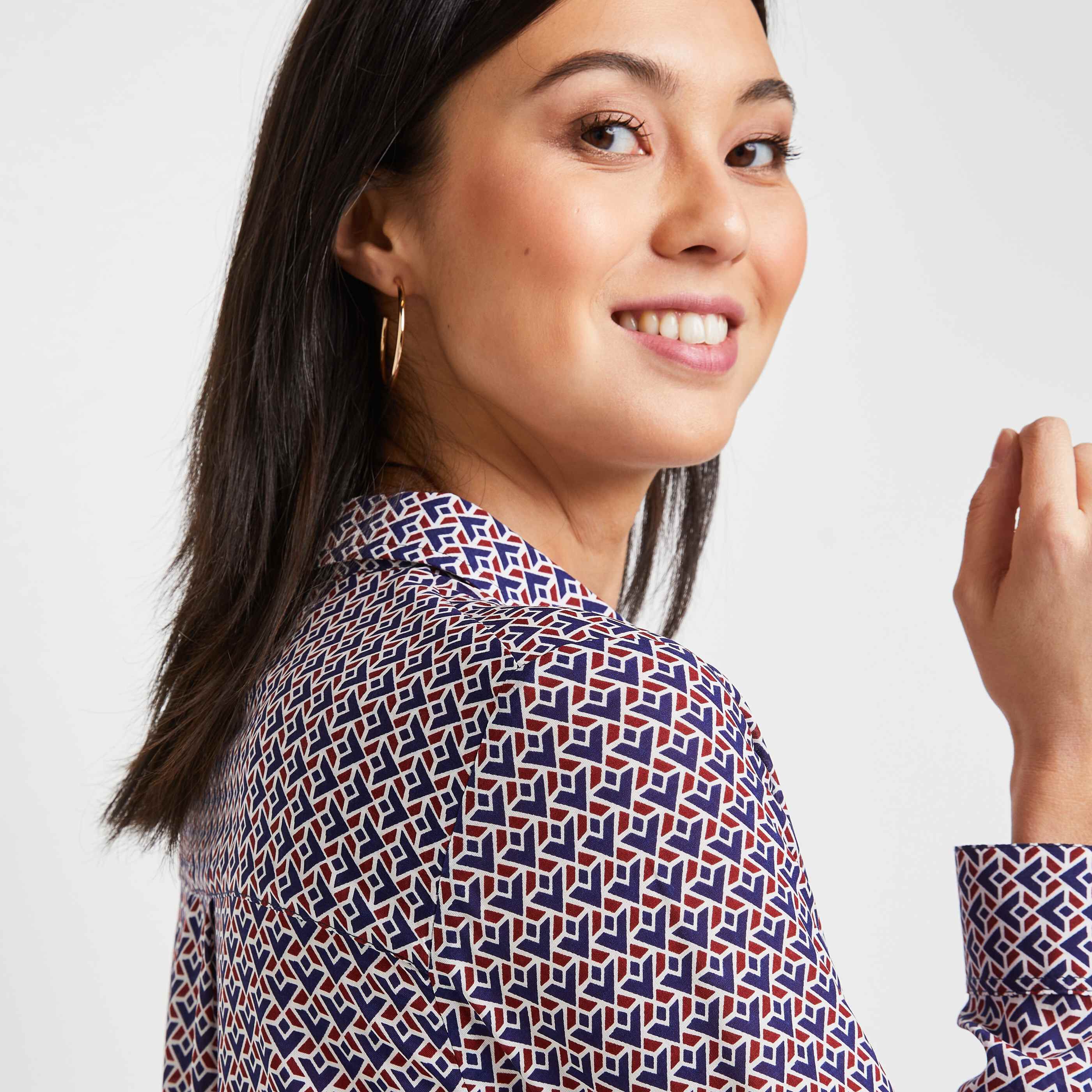 Chemise fluide imprimée femme - IMPRIME