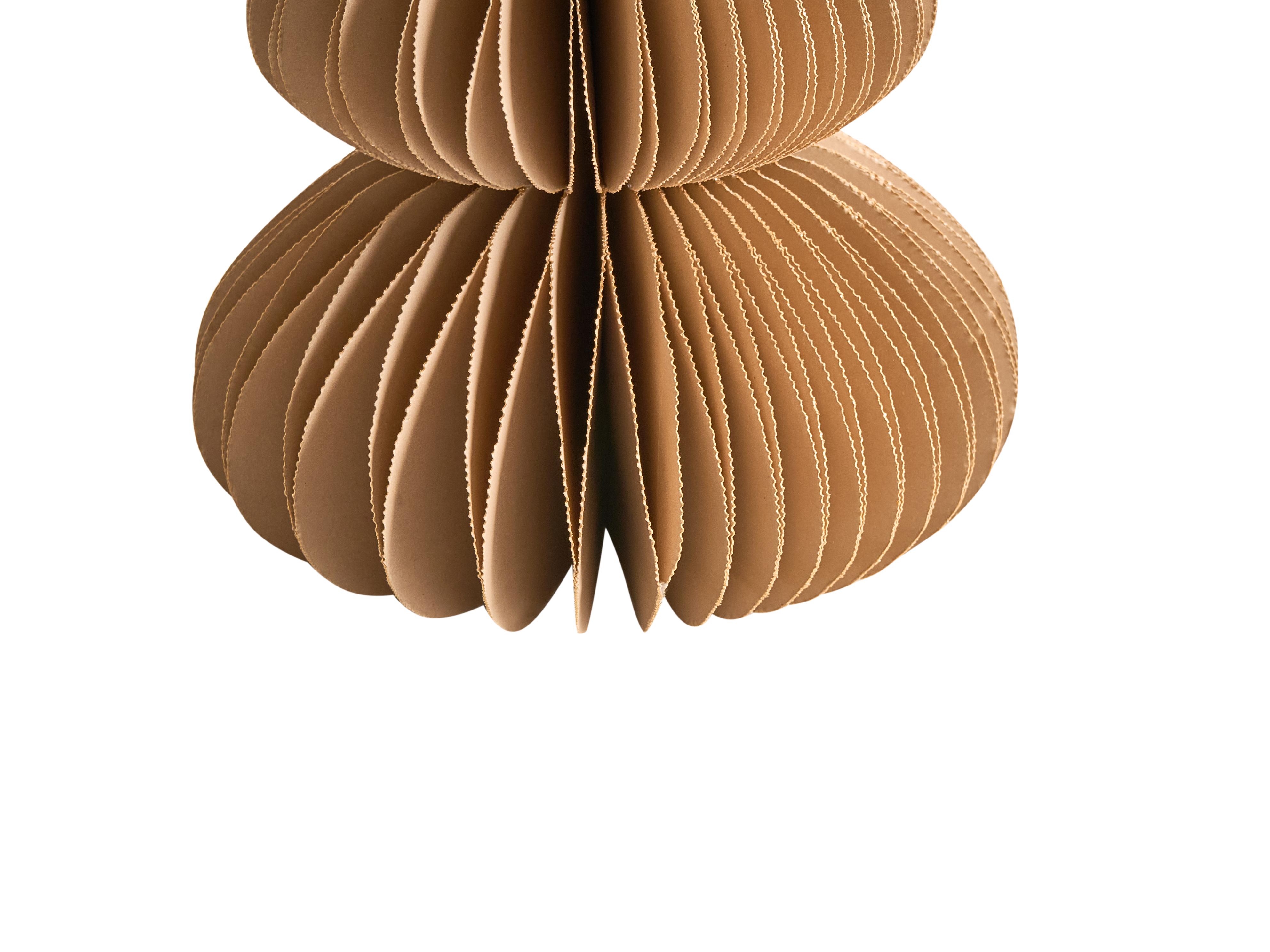 Set van 6 kerstdecoraties RANELVA Kerstboom 14/19/25 cm Bruin/beige