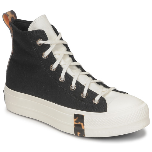 Converse - CHUCK TAYLOR ALL STAR LIFT PLATFORM TORTOISE - Noir / Blanc