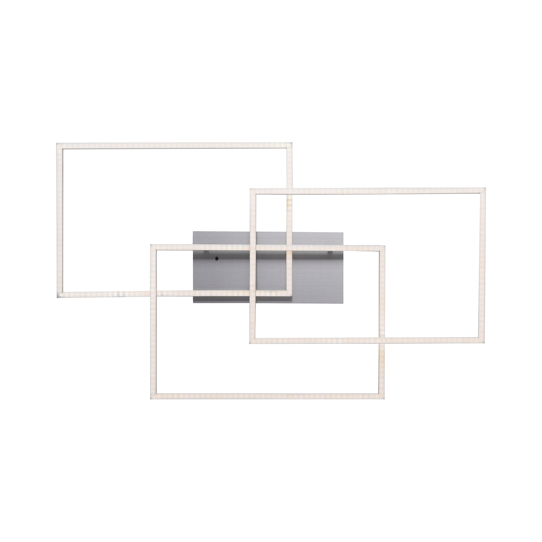 LED-Deckenleuchte - stahlfarben - dimmbar - 82 cm