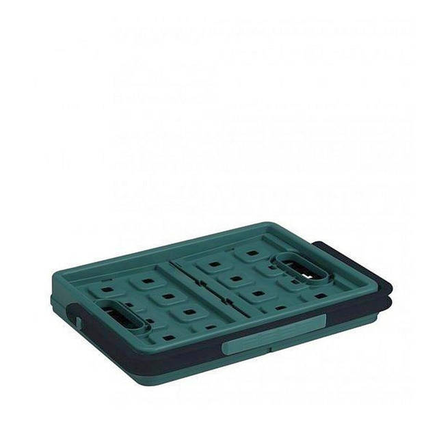 Sunware Square vouwkrat - 24 l - met extra handgreep - antraciet/zwart