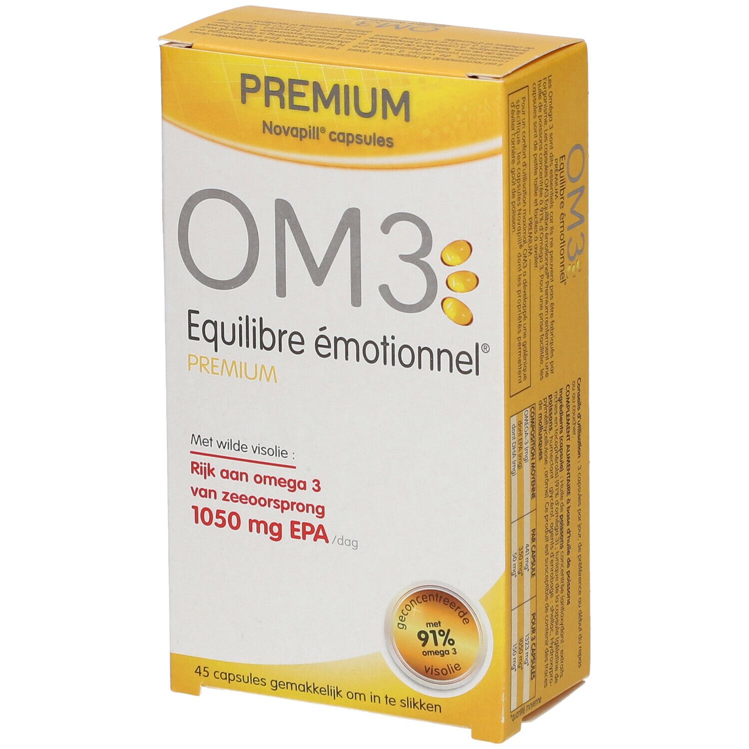 Premium Novapill® capsules OM3 Equilibre émotionnel®