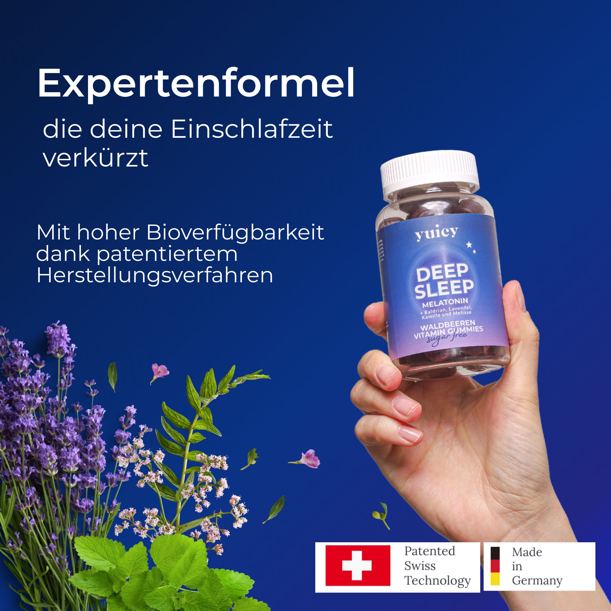 yuicy® Deep Sleep - Melatonin Einschlaf Gummies