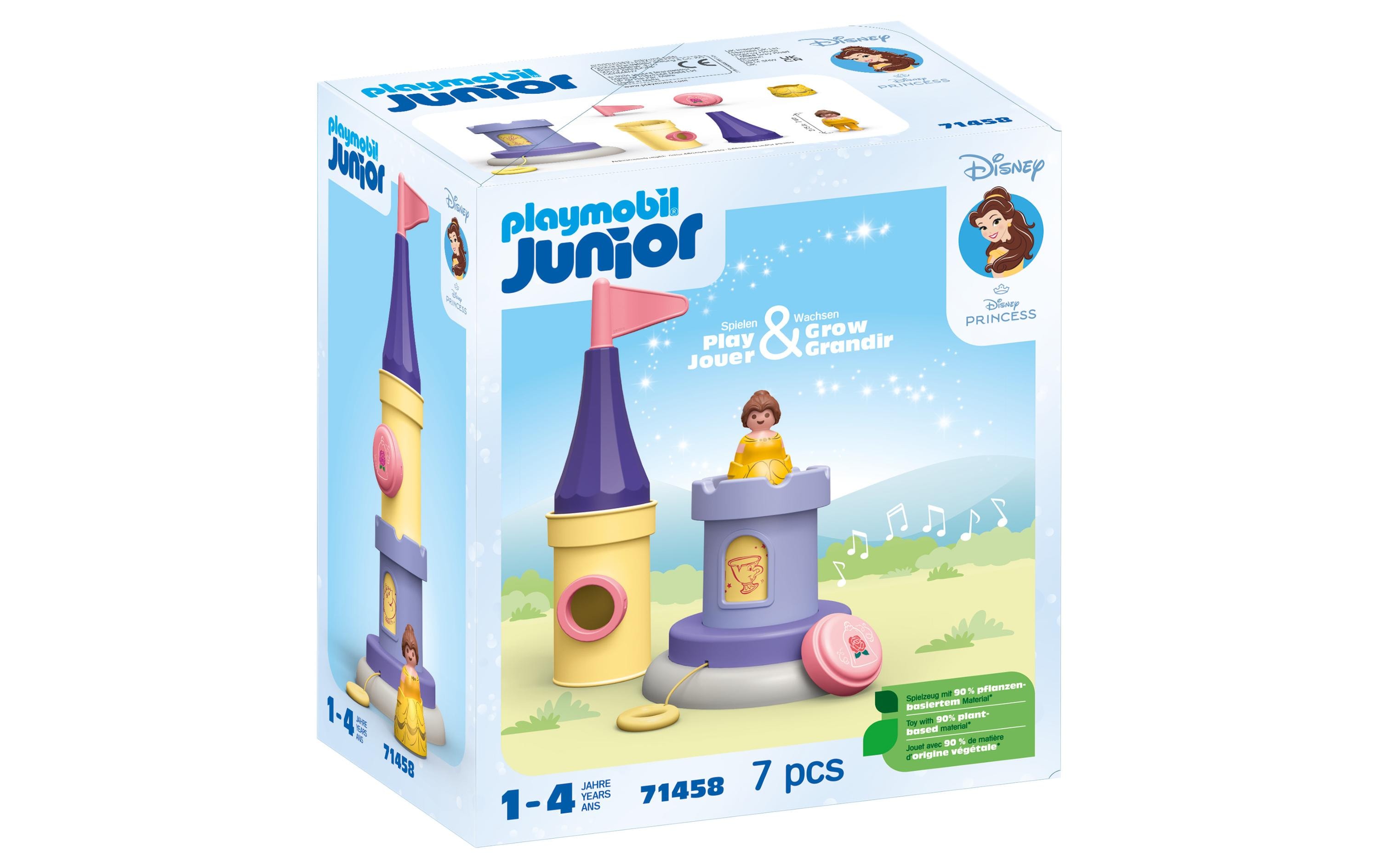 Junior & Disney: Belles Spielturm mit Melodie 71458Interaktives Stapelset, inspiriert von Disneys «Beauty and the Beast»