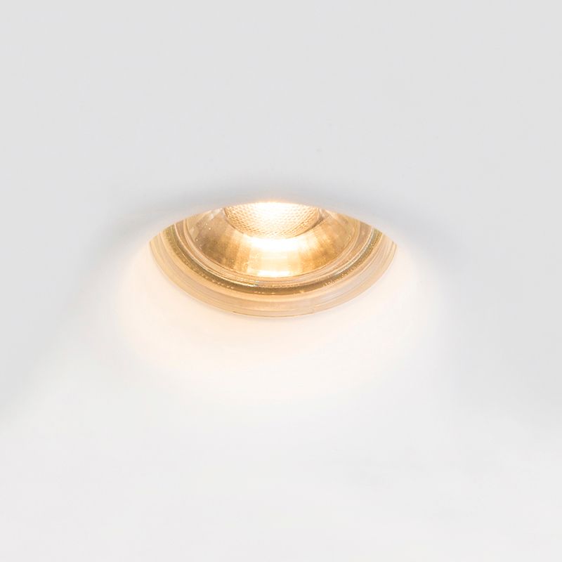 Inbouwspot wit 12 cm rond - Gypsy Stucco