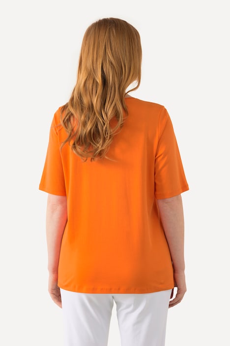 T-Shirt, A-Linie, V-Ausschnitt, Halbarm, Pima Cotton