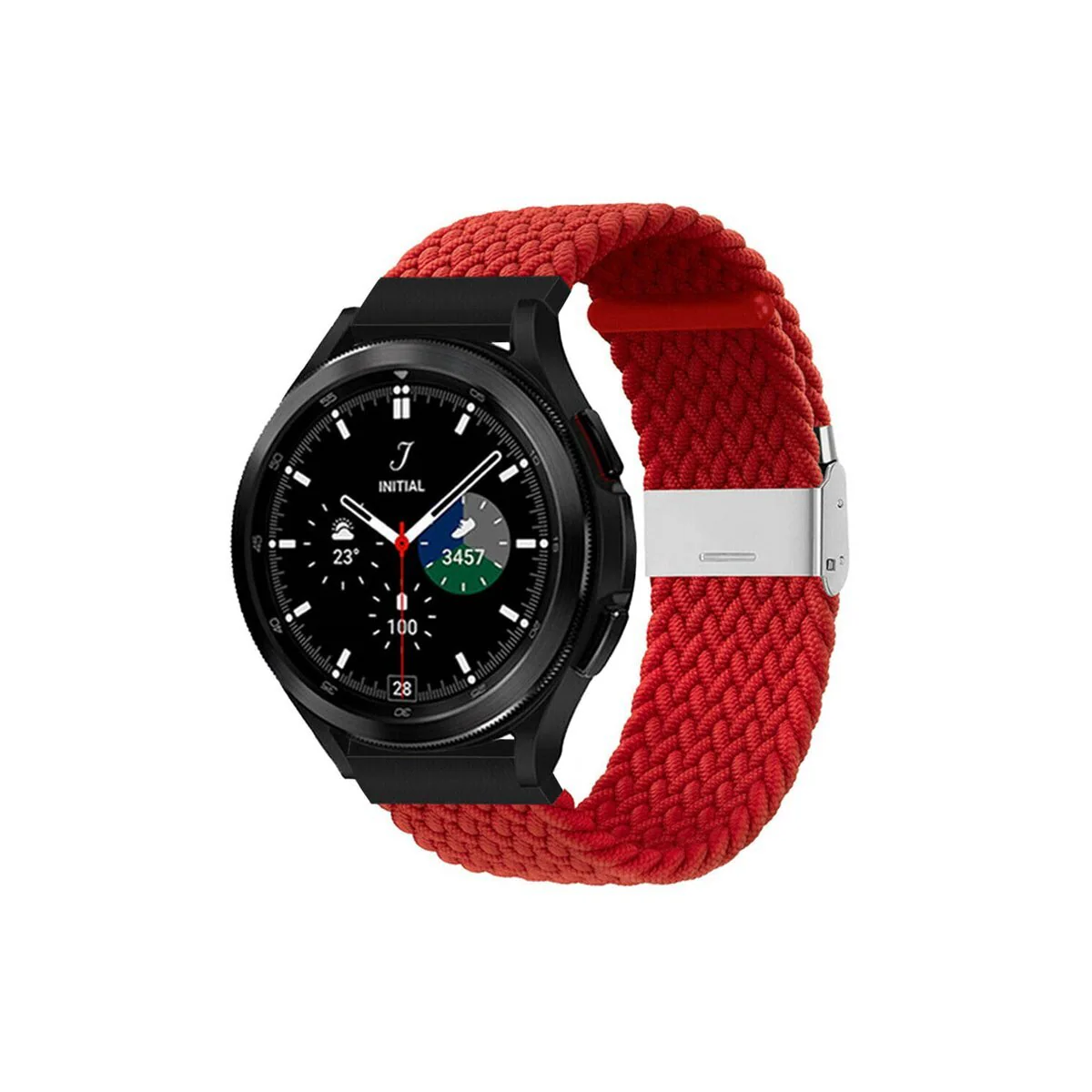 Flettet elastisk armbånd Samsung Galaxy Watch 4 Classic (46mm) - mør
