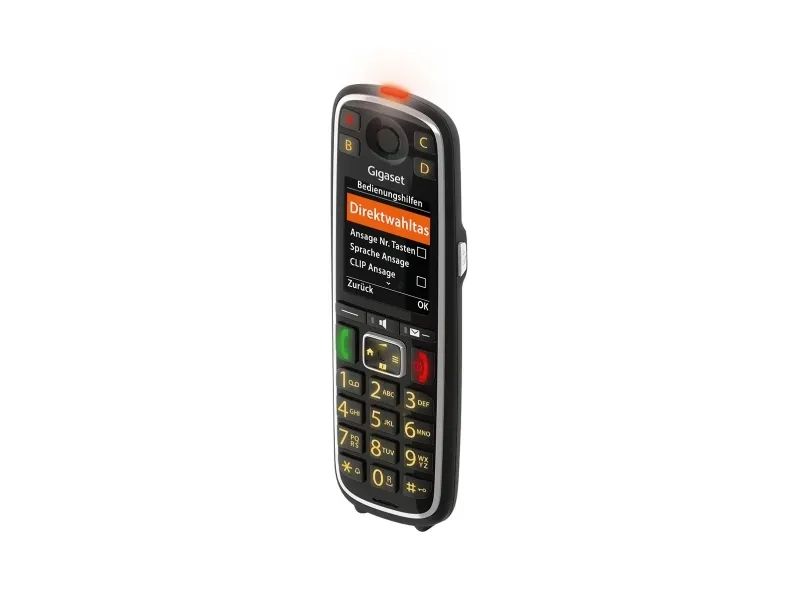 Gigaset E720HX - Ekstra trådløst håndsæt med opkalds-ID - ECO DECT\GAP\CAT-iq - SIP, RTP - sort