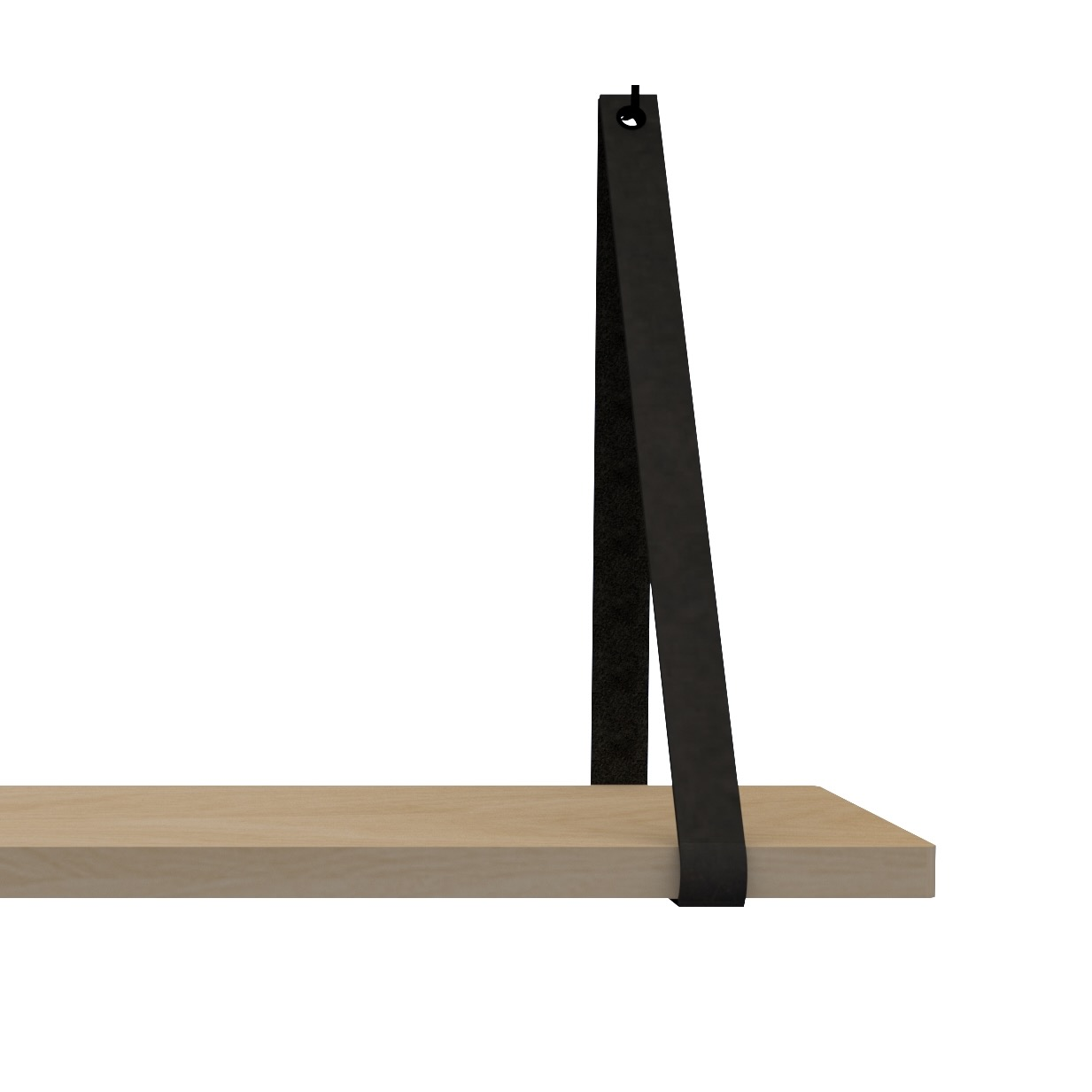 Leren plankdragers - V BLACK