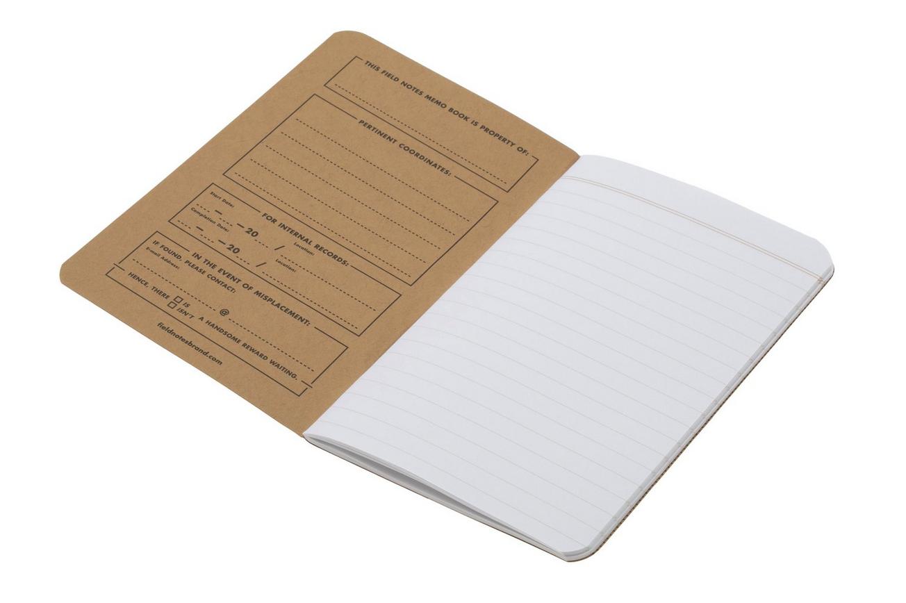Field Notes Original Kraft FN-02 Ruled 3-Pack, notitieboekjes