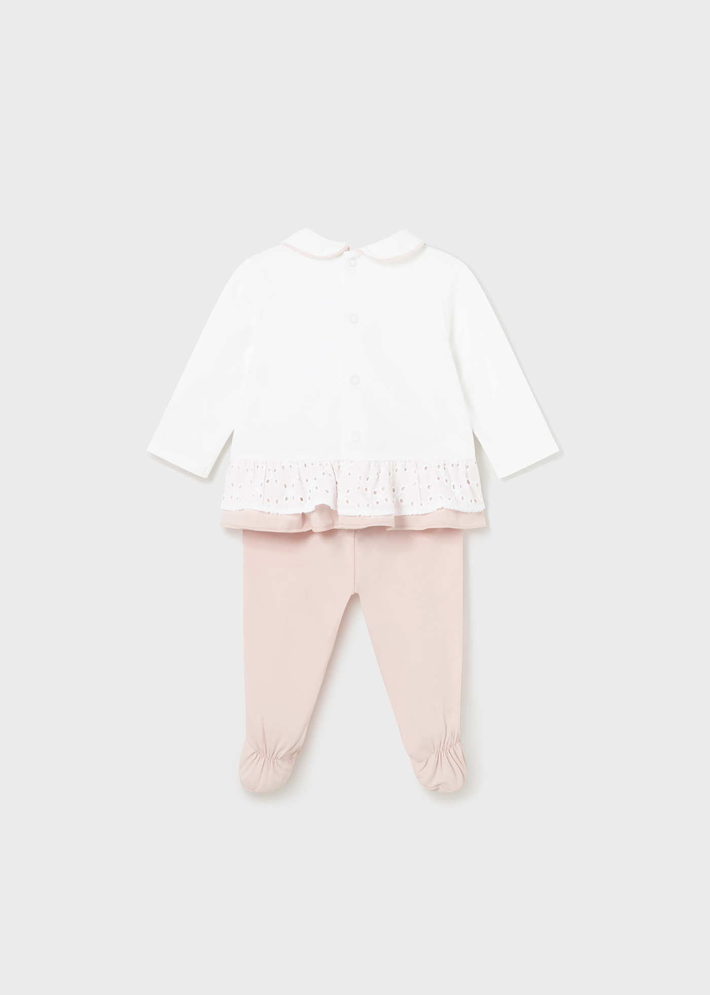 Conjunto de leggings Better Cotton de 2 peças para recém-nascidos, cor nude