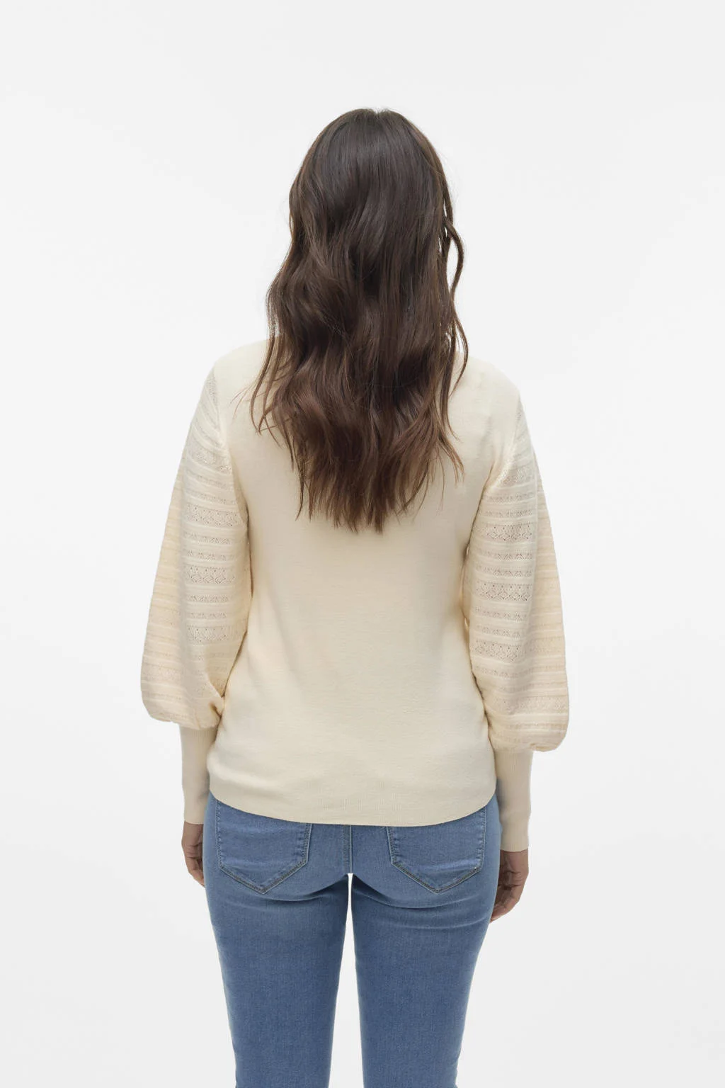 VERO MODA MATERNITY gebreide trui ecru