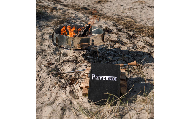 Petromax Steck-Windschutz Feuerstellen für Feuerschalen und Dutch Oven