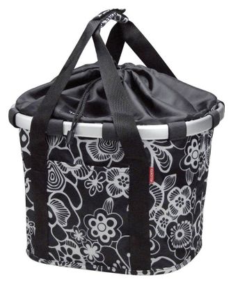 Sacoche de Guidon Klickfix Bikebasket Fleur Noir