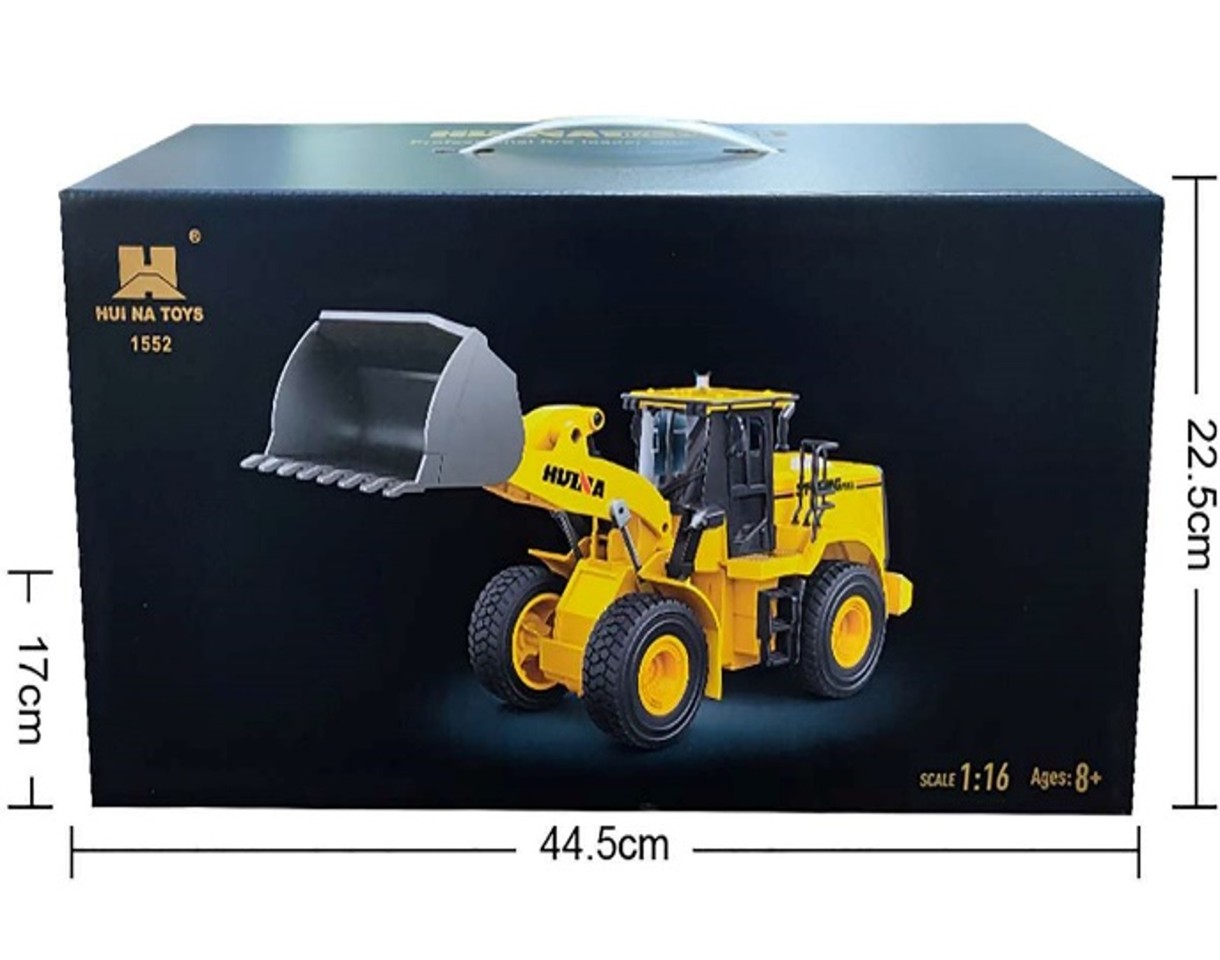 HUINA - Wheel Loader R/C 1:16 - Gul