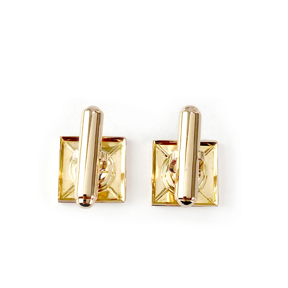 Bouton de manchettes d'occasion or 750 jaune