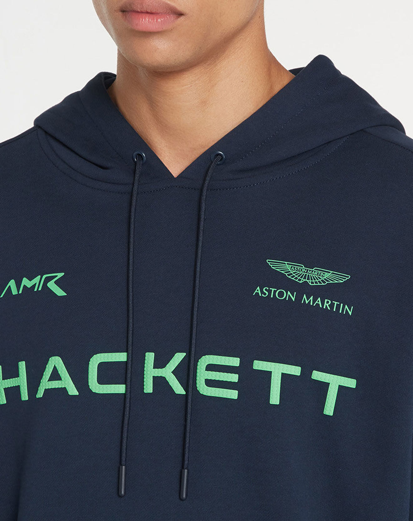 Hackett London Sweat à capuche Aston Martin Racing bleu marine/vert