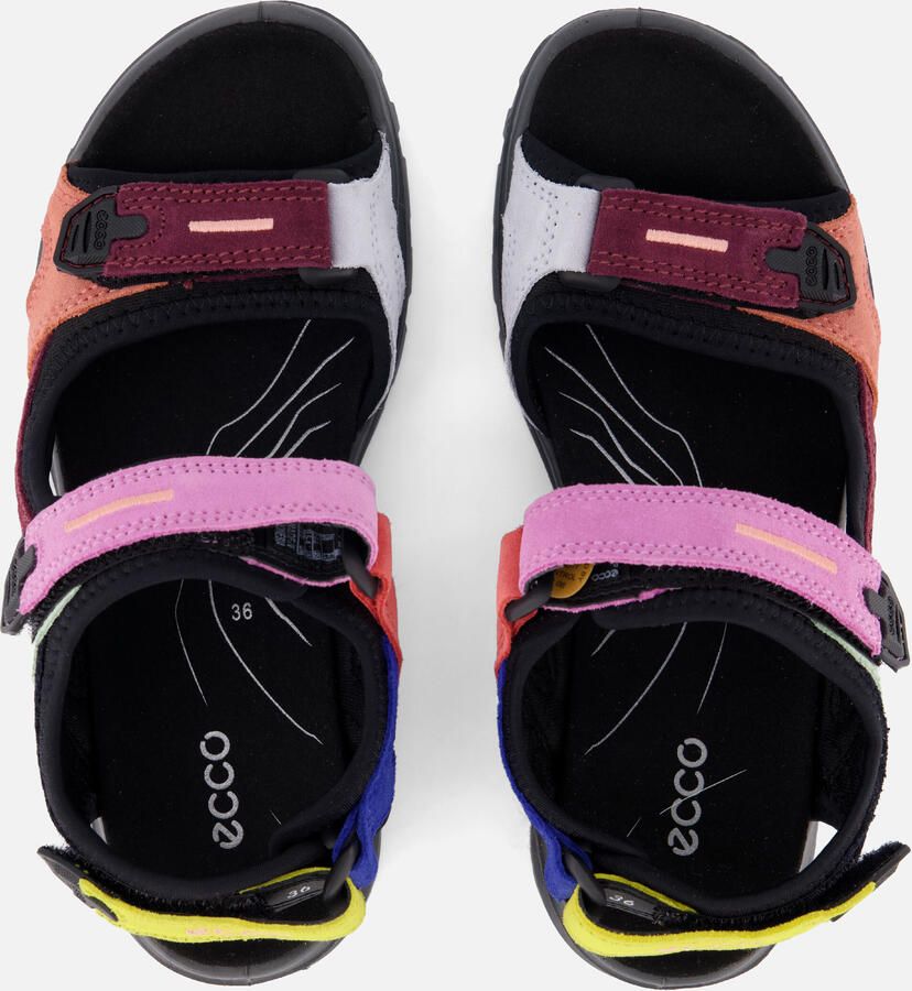 ECCO Offroad Sandalen zwart Textiel