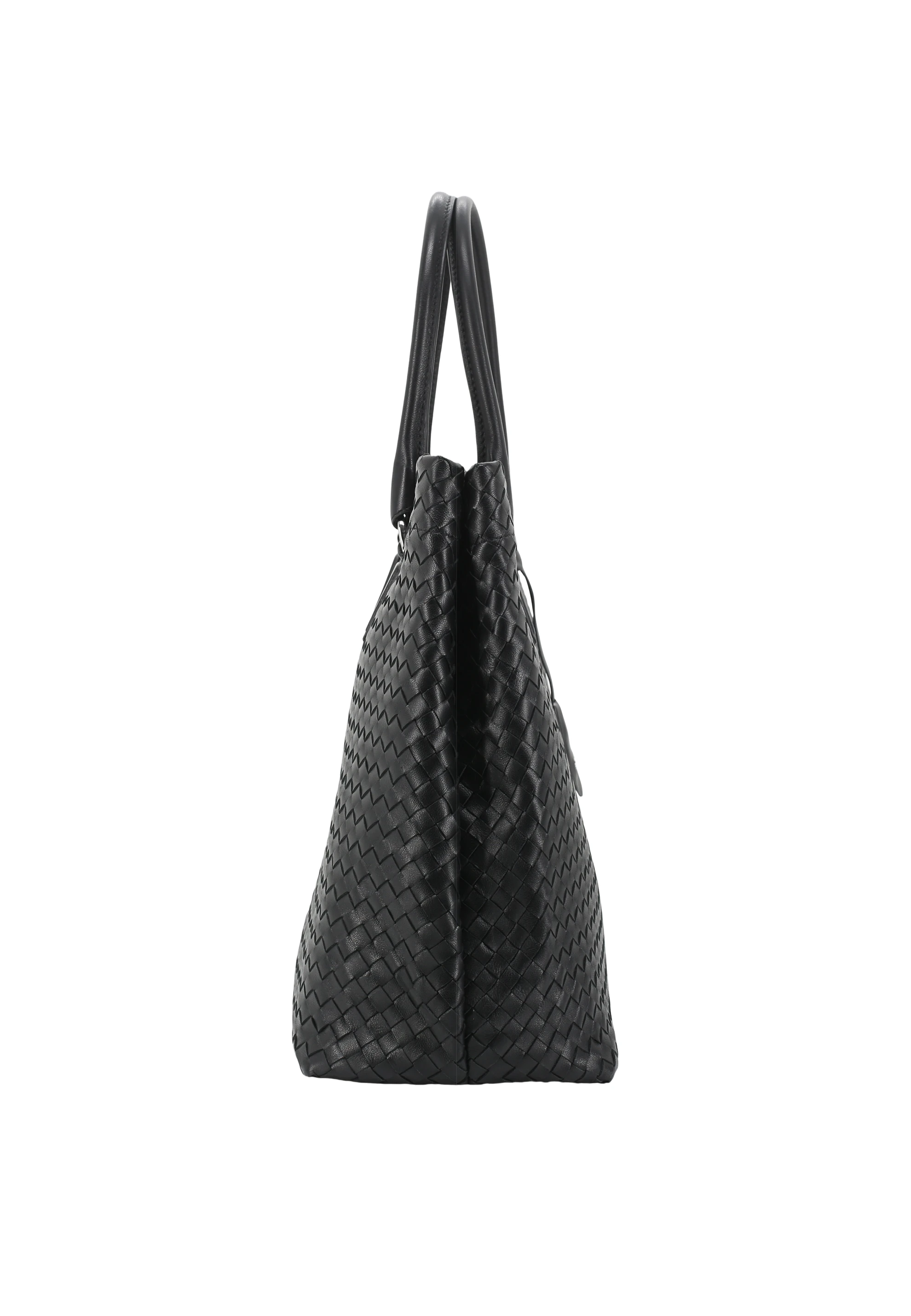 Shopper ROOFTOP Leather Piuma weaving Standard