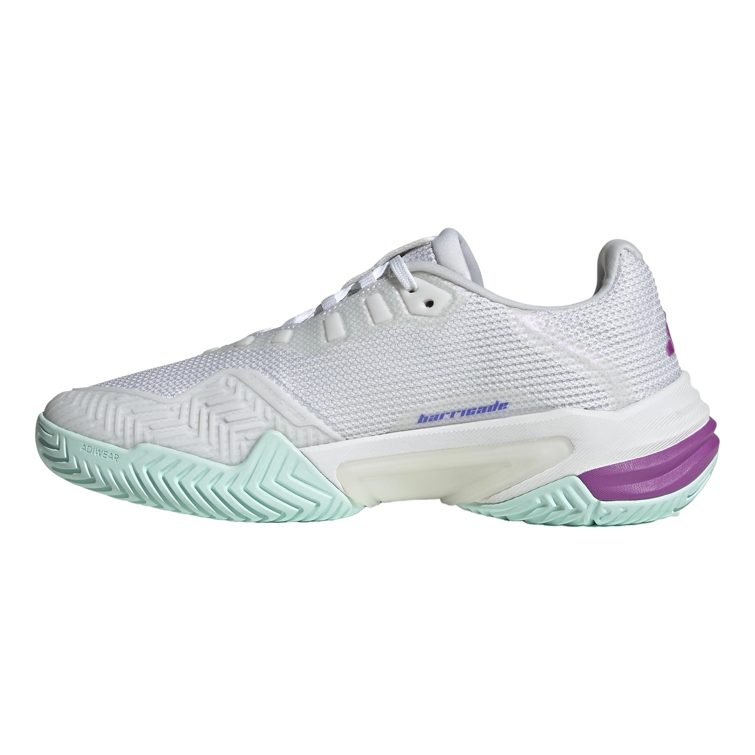 adidas Barricade 13 Chaussures Toutes Surfaces Femmes - Blanc , Bleu