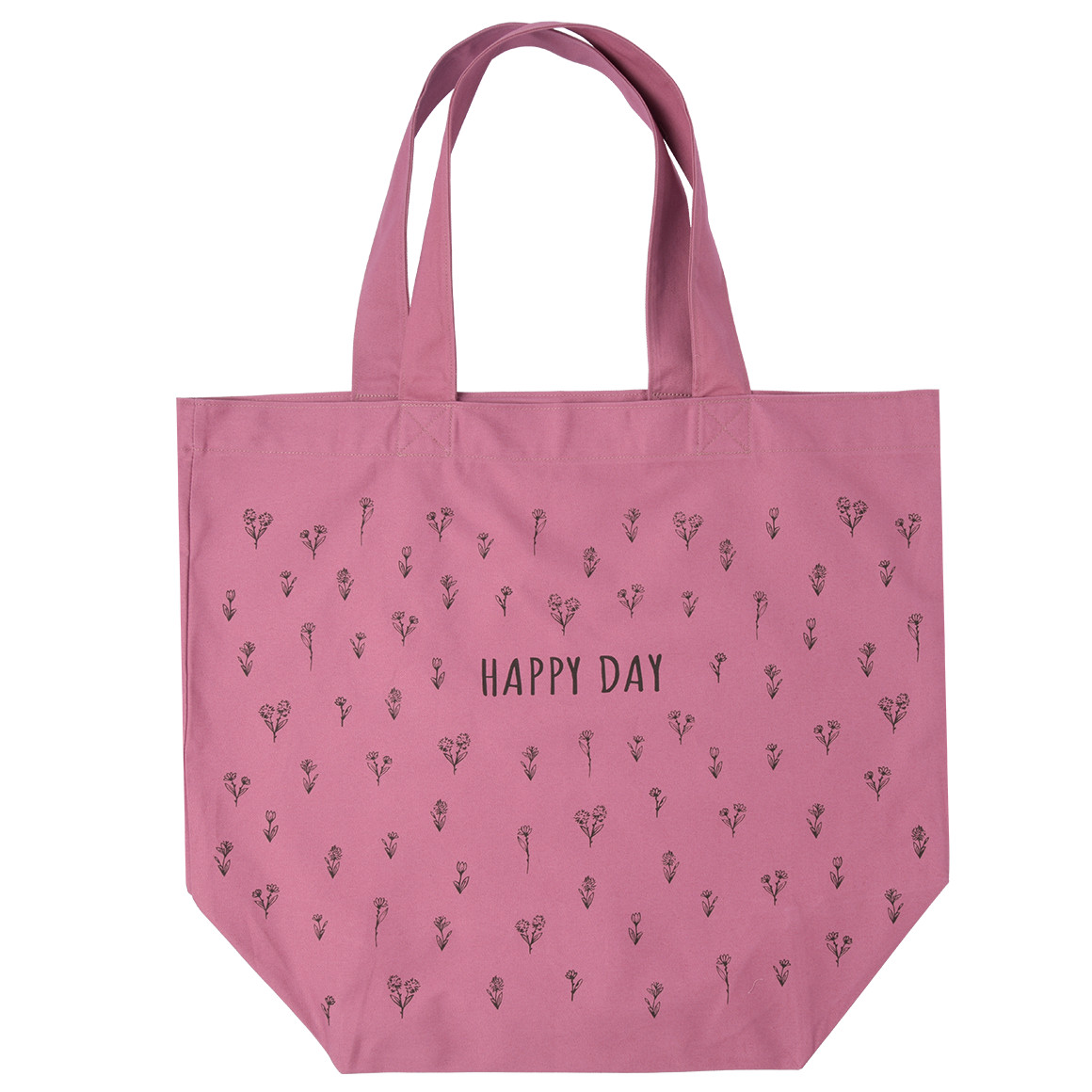 Gina Benotti Canvas-Shopper mit Allover-Print dunkelpink