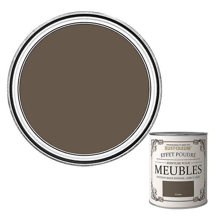 Peinture pour meubles Rust-Oleum cacao effet poudré mat intense 0,75L