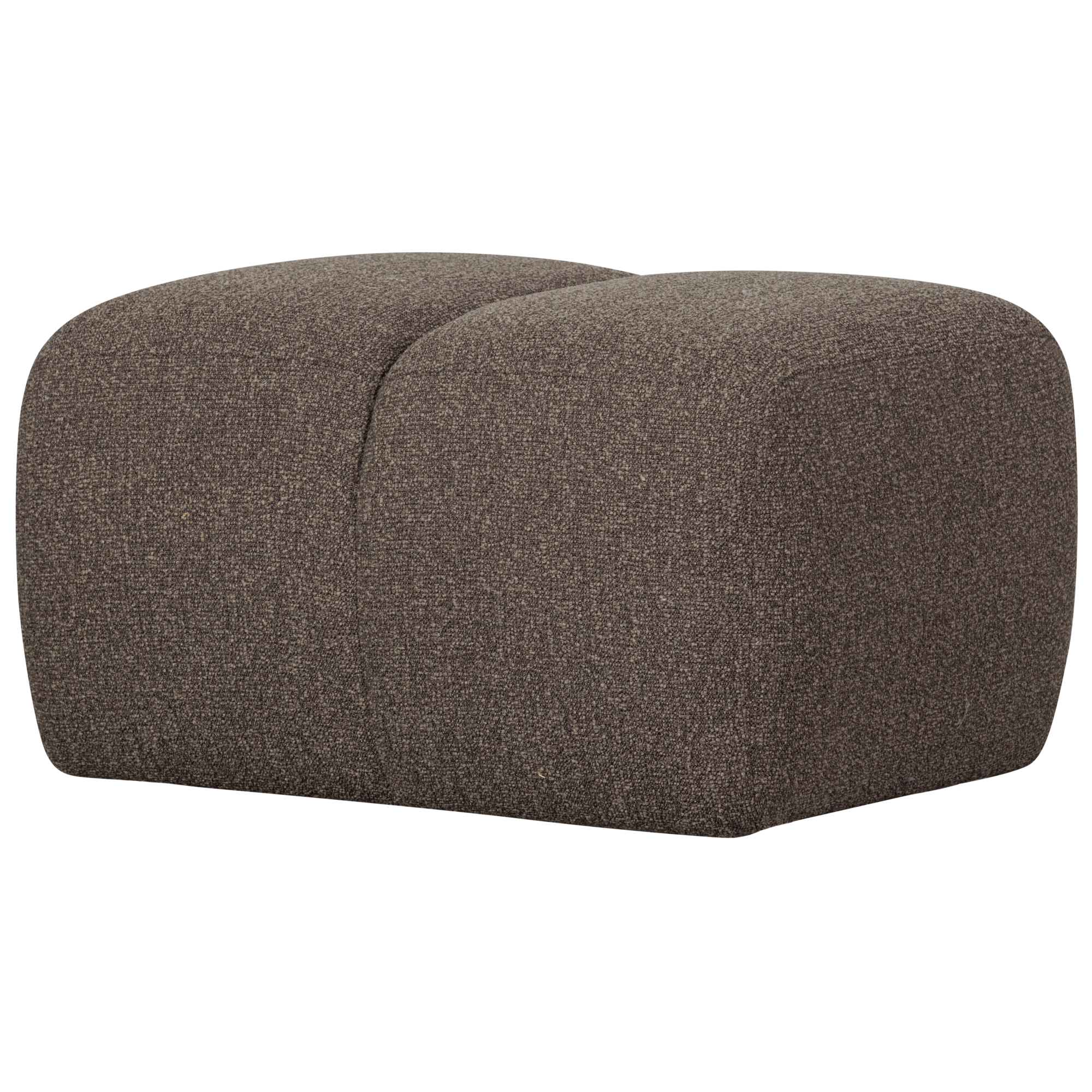 Poef Mojo Mojo Poef 45X84X64cm - Bouclé - Bruin Melange