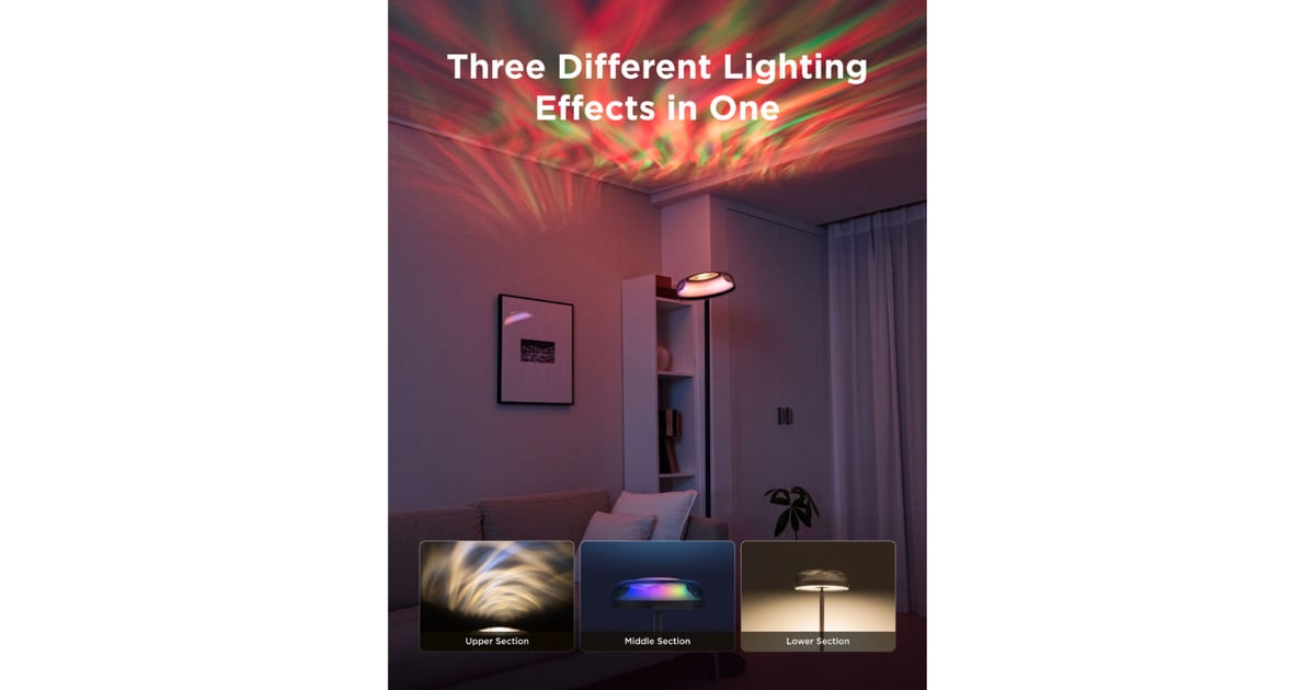 GoveeUplighter Floor Lamp  (Zwart, 2,4GHz wifi, Bluetooth)