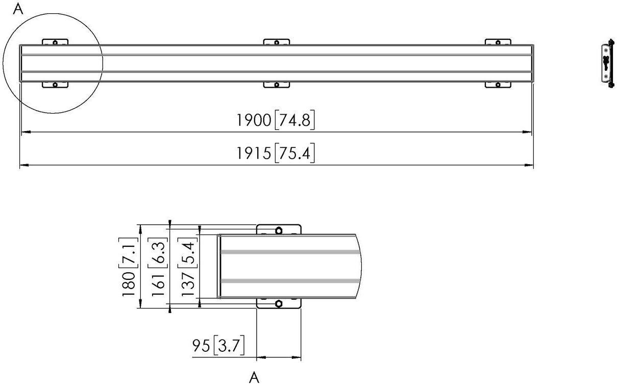 Display-Adapterbar PFB 3419 schwarz<br>PFB 3419 Display-Adapterbar schwarz